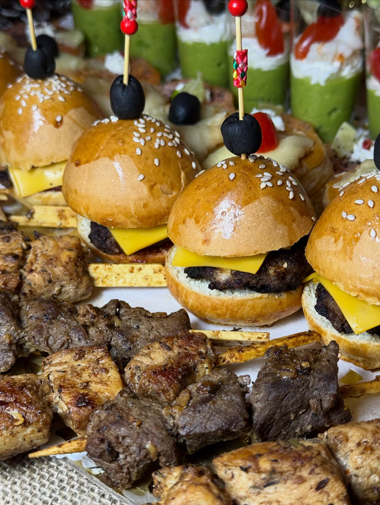 Mini burgers traiteur